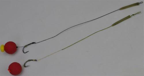 Отрезок силиконовой трубки на цевье крючка